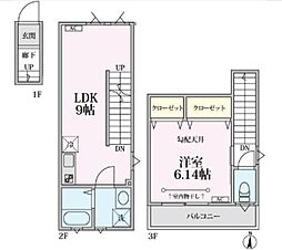 エクセルコート桜台 1LDKの間取図画像