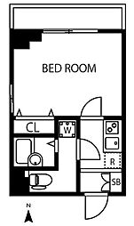 ヴェローナ阿佐ヶ谷南 3階1Kの間取り