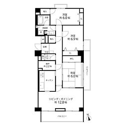 Ts garden府中 1階3SLDKの間取り