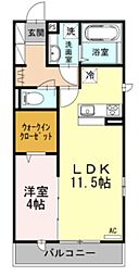 セレニティーステージ 1LDKの間取図画像