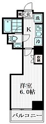 SYFORME KITASHINAGAWA 6階1Kの間取り