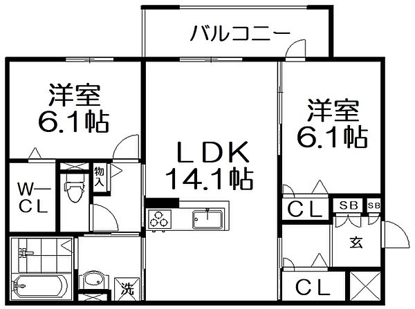 同じ建物の物件間取り写真 - ID:227080647218