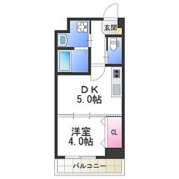 ESABIKO 1DKの間取図画像