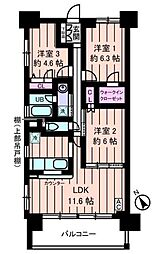 フォレストフローラ 3LDKの間取図画像