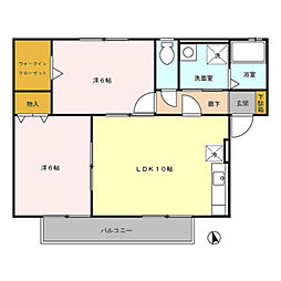 間取図画像 2LDK