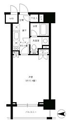 パークキューブ神田 1Kの間取図画像