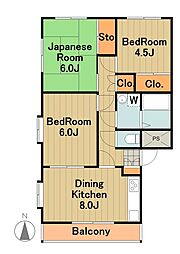 京王相模原線 京王堀之内駅 徒歩14分の賃貸マンション 1階3LDKの間取り