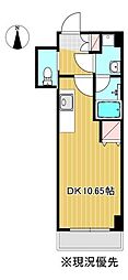 アクシア八芳 ワンルームの間取図画像
