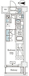 アークマーク新宿西落合 1Kの間取図画像