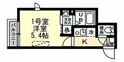 スマートマリーナ 1Kの間取図画像
