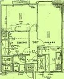 メゾンシューペルブ 1階2LDKの間取り