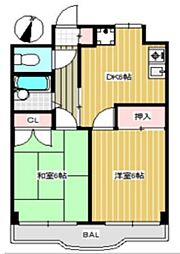 間取図画像 2DK