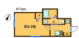 中野区本町6丁目マンション 1Kの間取図画像