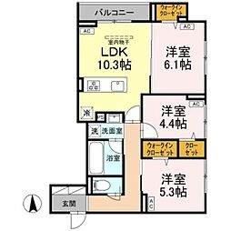 グランドゥール・ショコラ 3LDKの間取図画像
