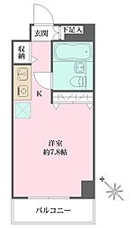 サイプレス北新宿 ワンルームの間取図画像