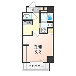 南海線 堺駅 徒歩20分の賃貸マンション 5階1Kの間取り