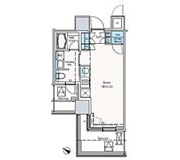 ＴＨＥ　ＲＯＰＰＯＮＧＩ　ＴＯＫＹＯ　ＳＵＰＥＲＩＯＲ　ＲＥ 6階1Kの間取り