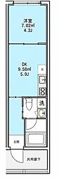 M-Residence 1DKの間取図画像