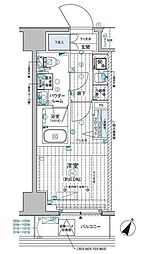 ジェノヴィア西横浜 1Kの間取図画像
