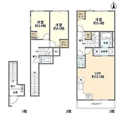 KoletTerrace蒲田5 1階3LDKの間取り