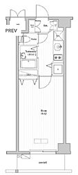 リガーレ浮間公園 1Kの間取図画像