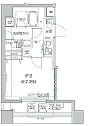 アイルグランデ東京竹ノ塚 9階1Kの間取り