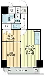 ライオンズマンション鶯谷第3 5階1SLDKの間取り