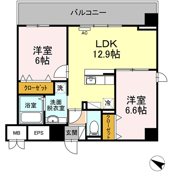 同じ建物の物件間取り写真 - ID:214053808524