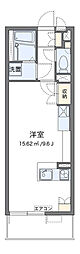 レオネクストレーヴ ワンルームの間取図画像