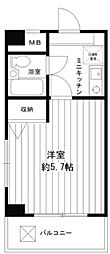 シャルム白楽 ワンルームの間取図画像