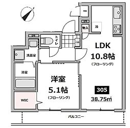 仮称メゾン・ド・ソレイユ 3階1LDKの間取り