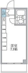 PARKTERRACE相模原 ワンルームの間取図画像