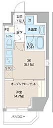 レオーネ池袋SOUTH 1DKの間取図画像
