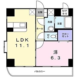 クレオ・テラ 本八幡 4階1LDKの間取り