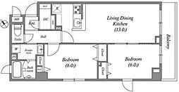 GRANPASEO田端D 2LDKの間取図画像