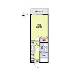 ＲＡＹＳ　ＭＡＴＳＵＤＯ 1階1Kの間取り