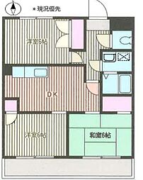 グランディオーズマンション 3DKの間取図画像