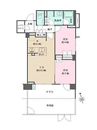 ザ・パークハウス横濱中山 2LDKの間取図画像