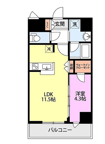 同じ建物の物件間取り写真 - ID:215002804429