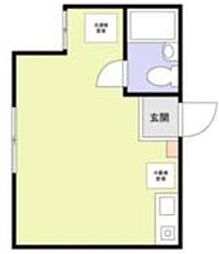 ヴィラ大塚 1階ワンルームの間取り