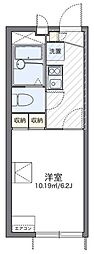 レオパレスエターナル2 1Kの間取図画像