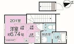 ガーデンテラス駒込 2階ワンルームの間取り