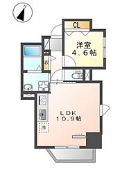 桜Flag1 4階1LDKの間取り