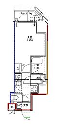 S-RESIDENCE文京小石川 1Kの間取図画像