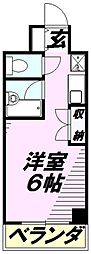 アルプ所沢 ワンルームの間取図画像