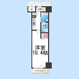 フェニックスレジデンス堺東 1Kの間取図画像