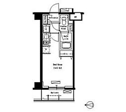 京急本線 京急蒲田駅 徒歩8分の賃貸マンション 2階ワンルームの間取り