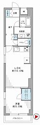扶桑ハイツ早稲田 1LDKの間取図画像