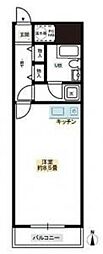 ライオンズマンション舞鶴第3 1Kの間取図画像