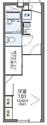 レオパレスドリーム 1Kの間取図画像